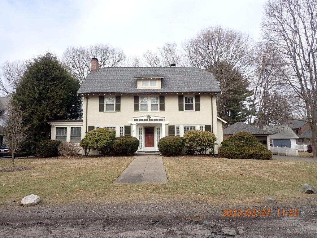Home with new roof