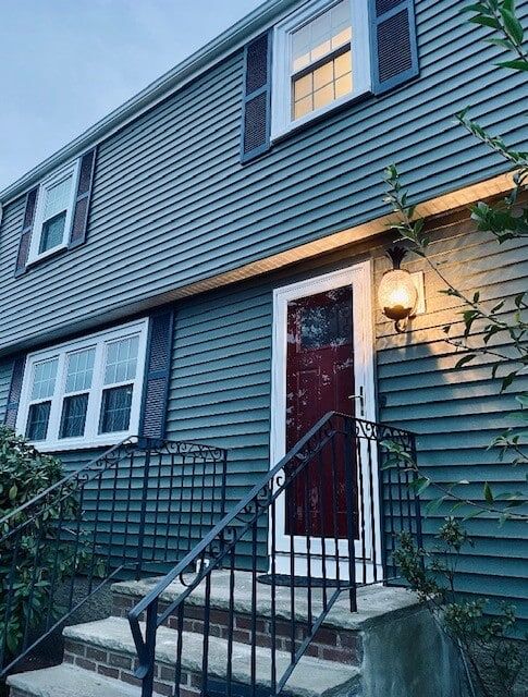 newly installed siding on home
