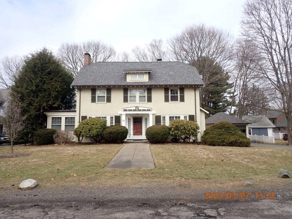 Home with new roof